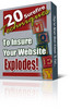 Thumbnail 20 Surefire Techniques To Insure Your Website Explodes - plr