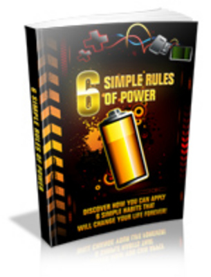 Product picture 6 Simple Rules Of Power - Mrr+Free Bonus