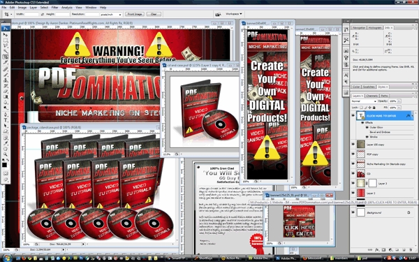 Product picture Minisite Template PSD graphics - PDF Domination