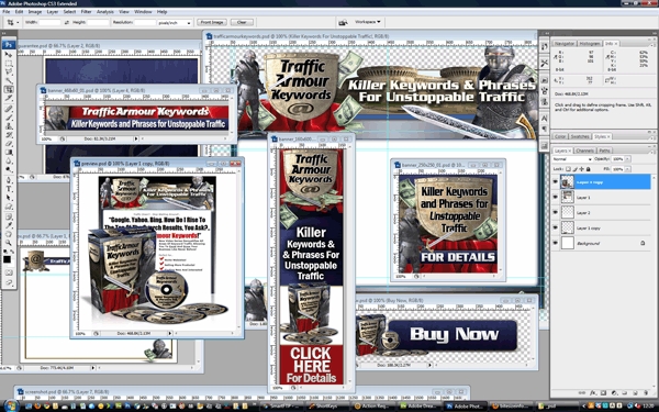 Product picture Minisite Template PSD - Traffic Armour Keywords