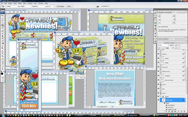 Product picture Minisite Template PSD - Cpanel 4 Newbies