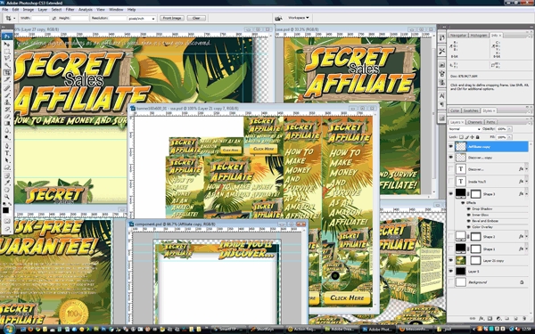 Product picture Minisite Template PSD Graphic - Secret Sales Affiliate