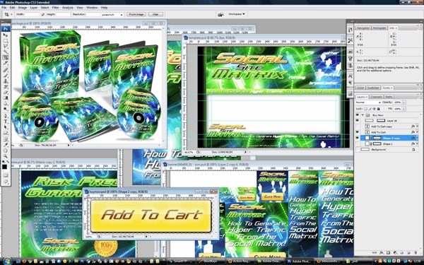 Product picture Minisite Template PSD Graphic - Social Site Matrix