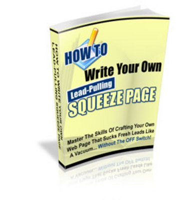 Product picture How to write lead-pulling squeeze page -PLR