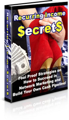 Product picture Recurring Income Secrets - plr+bonus