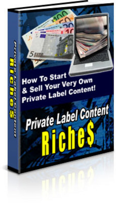 Product picture Private Label Content Riches - plr